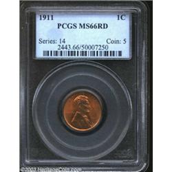 1911 1C MS66 Red PCGS.