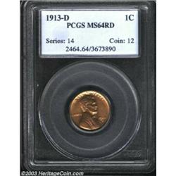 1913-D 1C MS64 Red PCGS.