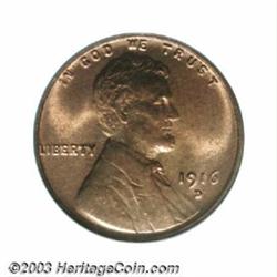 1916-D 1C MS65 Red PCGS.