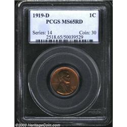 1919-D 1C MS65 Red PCGS.