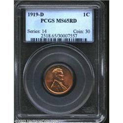 1919-D 1C MS65 Red PCGS.