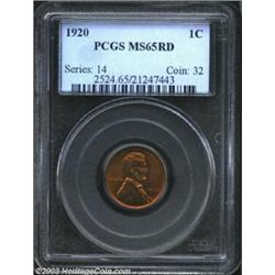 1920 1C MS65 Red PCGS.
