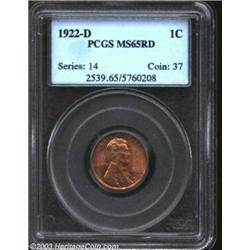 1922-D 1C MS65 Red PCGS.