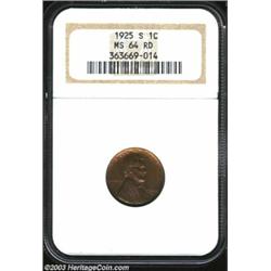 1925-S 1C MS64 Red NGC.