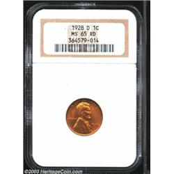 1928-D 1C MS65 Red NGC.