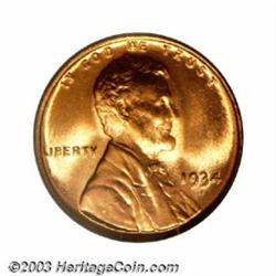 1934 1C MS68 Red PCGS.