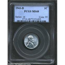 1943-D 1C MS68 PCGS.