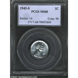 1943-S 1C MS68 PCGS.