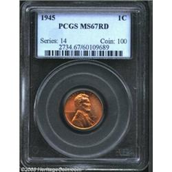 1945 1C MS67 Red PCGS.