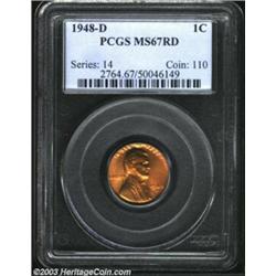 1948-D 1C MS67 Red PCGS.