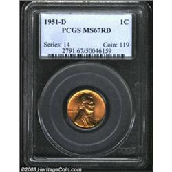 1951-D 1C MS67 Red PCGS.