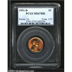 1951-D 1C MS67 Red PCGS.