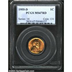 1955-D 1C MS67 Red PCGS.
