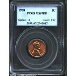 1958 1C MS67 Red PCGS.