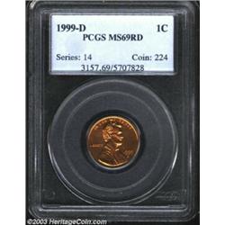 1999-D 1C MS69 Red PCGS.