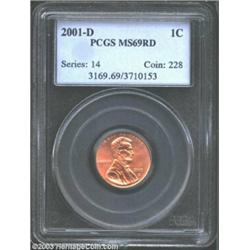 2001-D 1C MS69 Red PCGS.
