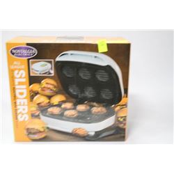 NEW NOSTALGIA  ELECTRICS  6 CAPACITY MINI BURGER