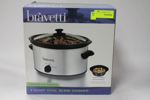 Bravetti Cookware NEW BRAVETTI 4 QUART OVAL SLOW COOKER