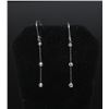 Image 1 : #17 14k WHITE GOLD LADIES DIAMOND EARRINGS