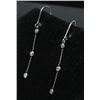 Image 2 : #17 14k WHITE GOLD LADIES DIAMOND EARRINGS