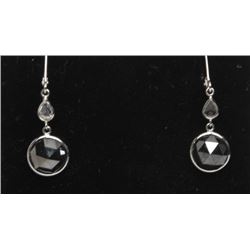 #39 14K WHITE GOLD DIAMOND EARRINGS