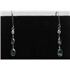 Image 1 : #43 14K GOLD ALEXANDRITE & DIAMOND DROP EARRINGS