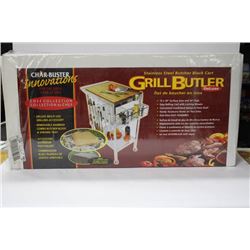 NEW GRILLBUSTER S-S BUTCHER BLOCK CART