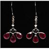 Image 1 : #70 14K RUBY AND DIAMOND EARRINGS