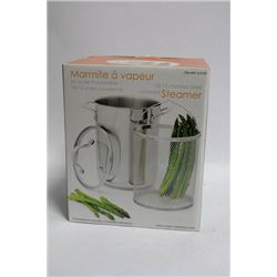 NEW 18/10 S-S COVERED STEAMER