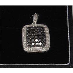 #92 STERLING SILVER DIAMOND PENDANT