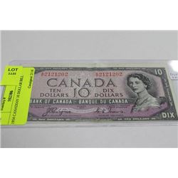 1954 CANADIAN 10 DOLLAR BILL