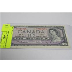 1954 CANADIAN 10 DOLLAR BILL