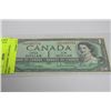 Image 1 : 1954 CANADIAN 1 DOLLAR BILL WITH *