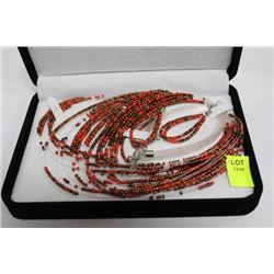 3PC. BEADED JEWELRY SET