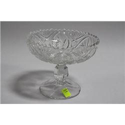 PINWHEEL CRYSTAL CANDY DISH