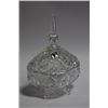 Image 1 : LIDDED PINWHEEL CRYSTAL FOOTED CANDY DISH
