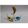 Image 1 : SET OF 3 ART GLASS DOLPHINS