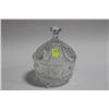 Image 1 : LIDDED PINWHEEL CRYSTAL FOOTED BOWL
