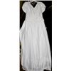 Image 2 : WHITE WEDDING DRESS W/ PEARL DESIGN SIZE:10