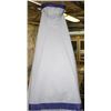 Image 1 : WHITE & PURPLE WEDDING DRESS SIZE: 12
