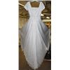 Image 2 : MODEST PLAIN SHORT SLEEVE WEDDING DRESS