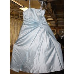 LIGHT BLUE BRIDAL DRESS SIZE: 22