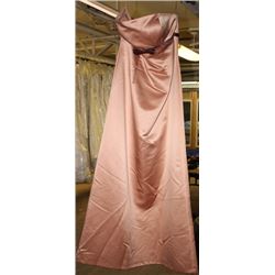 LIGHT BROWN BRIDAL DRESS SIZE: 14