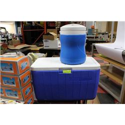 CAMP COOLER WITH WATER JUG
