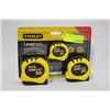 Image 1 : STANLEY 3 PIECE TAPE MEASURE