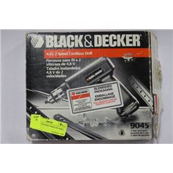 BLACK & DECKER CORDLESS DRILL