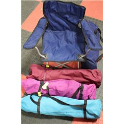 FOLDING CAMP CHAIR X4