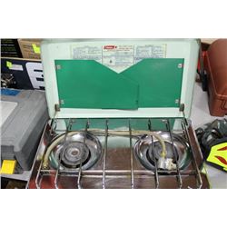 COLEMAN LIGHT 2-TONE GREEN PROPANE CAMP STOVE