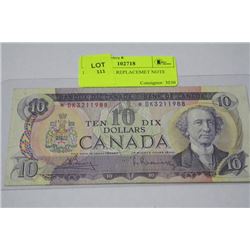 1971 $10 *D/K REPLACEMENT NOTE