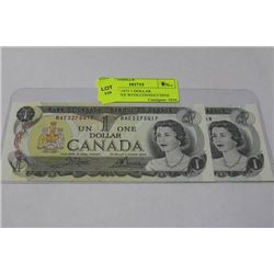 GEM UNC 1973 1 DOLLAR BANKNOTES WITH CONSECUTIVE